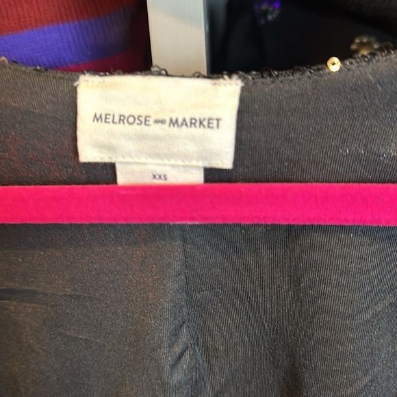 Melrose and Market black sequin long sleeve 2 piece pants suit size XXS NWT - Picture 4 of 4